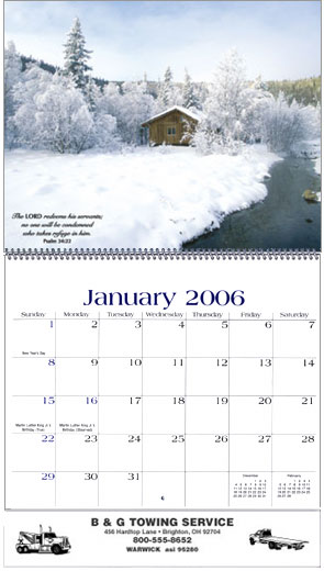 custom imprinted wall calendars