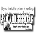 Static cling bumper stickers