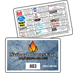 plastic membership cards