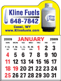 No. 7124 Magnetic Calendar Pad