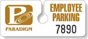Hanging parking permits