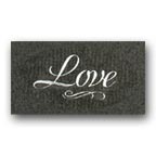 Love silver envelope seals