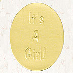 Its a girl envelope seal