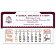 desk calendar