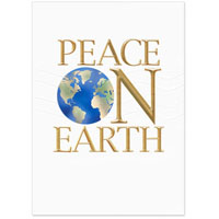 Peace on Earth, Globe 5" x 7" Classic Card No. 5565