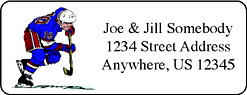 Personalized hockey address labels