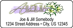 alleluia easter return address labels