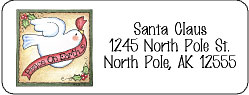 Personalized christmas address labels