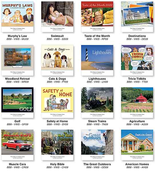 Custom economy wall calendars