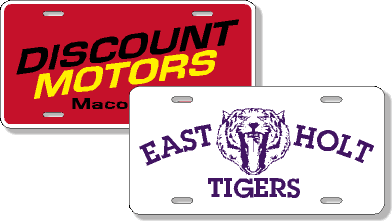 Custom car plates