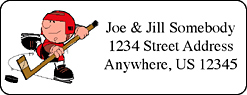 Personalized hockey address labels
