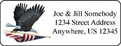 patriotic address labels, return address albels