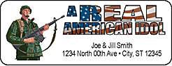 American idol address labels, personalized address labels, custom labels