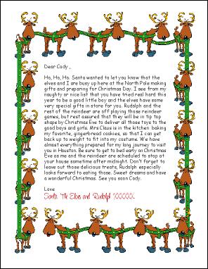 Santa letters