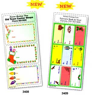 christmas gift tag stickers