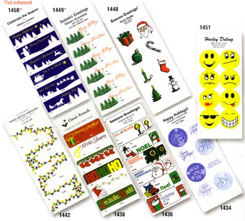 christmas gift tag stickers