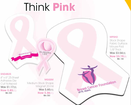 pink ribbon magnet products