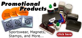 Promotional products, magnets, mousepads