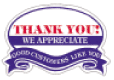 Ribbon thank you labels