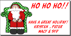 Christmas gift tags and santa claus gift tags