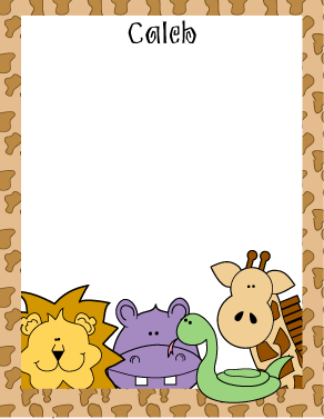 Jungle personalized note pad