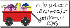 PResents in wagon
