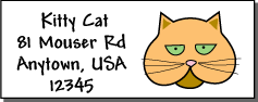 Cat address label
