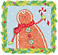 christmas address labels gingerbread man