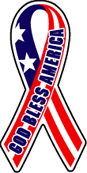 God bless america lapel sticker