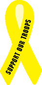 Support our troops lapel sticker