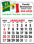 No. 7222 Adhesive Calendar Pad