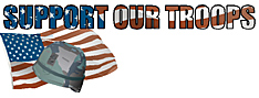 Patriotic return address labels - support our troops design