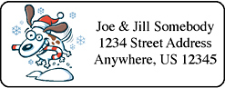 Christmas return address labels