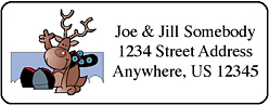 Personalized holiday and christmas return address labels