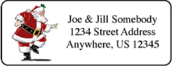 Santa claus return address labels