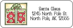 christmas address labels