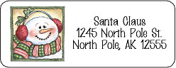 christmas address labels