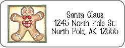 christmas return address labels
