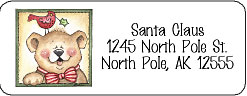 christmas return address labels
