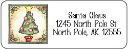 christmas address labels