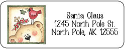 christmas return address label