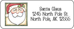 christmas address labels