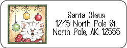 christmas address labels