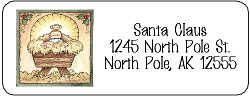 christmas address labels