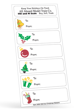 3404 Holiday Christmas Sticker Sheet