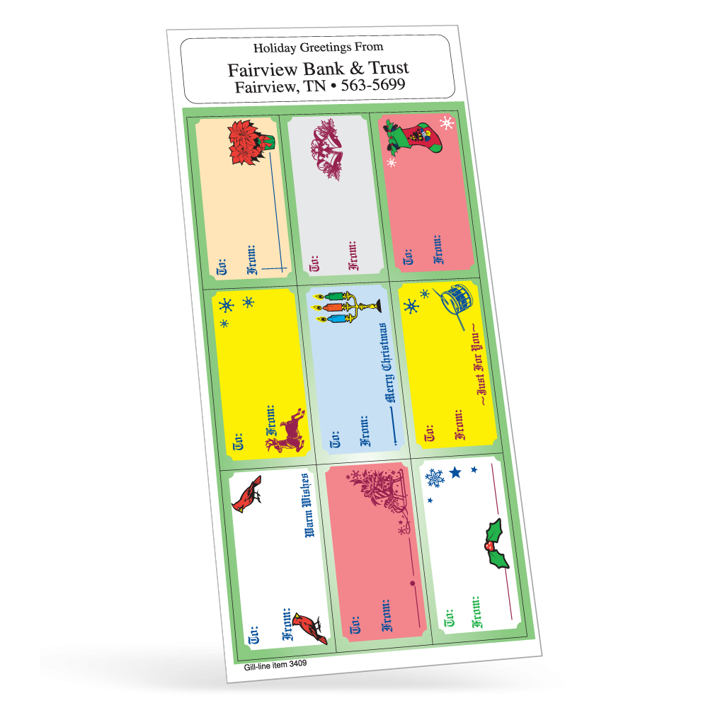 3409 Holiday ChristmasSticker Sheet