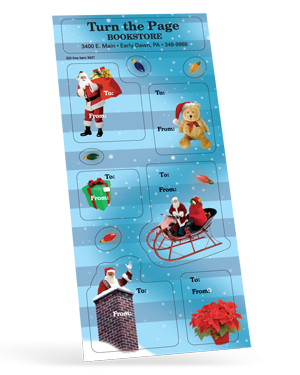 3427 Personalized Christmas Sticker Sheets