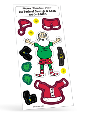 3430 Personalized Christmas Sticker Sheets