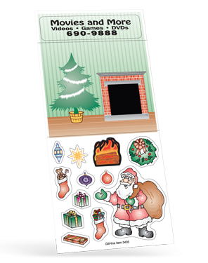 3435 Personalized Christmas Sticker Sheets