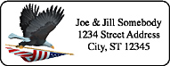 Personalized patriotic address labels